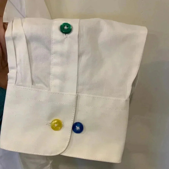 Mens Bar III Woven Button Down Dress Shirt Color Buttons NWT - B5 - Picture 6 of 8